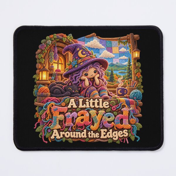 Item preview, A Little Frayed Around the Edges – Crochet Witch Humor designed and sold by gorff.