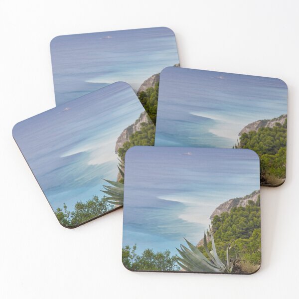 Item preview, Agave Plant On Cliff Overlooking Turquoise Ocean Water designed and sold by Maveryc.