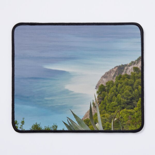 Item preview, Agave Plant On Cliff Overlooking Turquoise Ocean Water designed and sold by Maveryc.