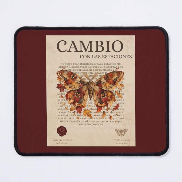 Item preview, Autumn Moth Spanish Quote Vintage Natural History Art designed and sold by KaBaRen.