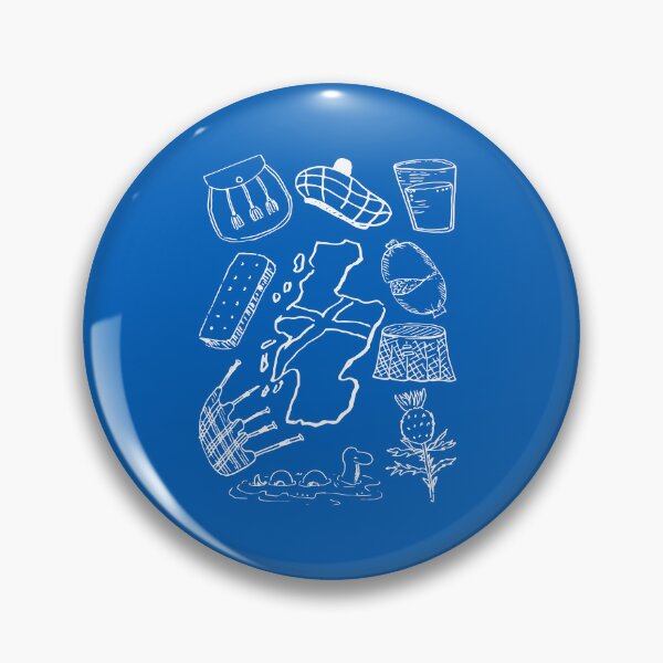 Item preview, Iconic Symbols of Scotland Hand Drawn Art designed and sold by S-and-W-4ever.