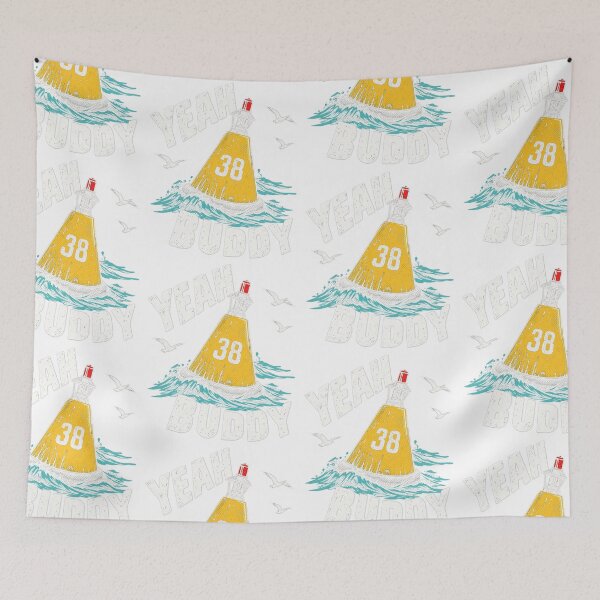 Item preview, Yeah Buddy Vintage Sea Buoy Waves Boating Pun Art designed and sold by EmmaSchaffer1.