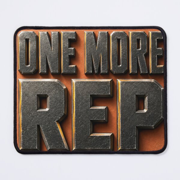 Item preview, One More Rep – Bold Gym Motivation Typography Design designed and sold by Kaleidoscope Print.
