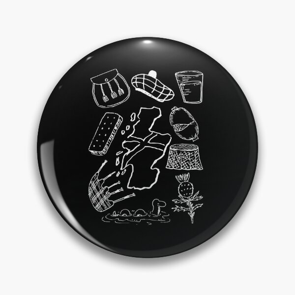 Item preview, Iconic Symbols of Scotland Hand Drawn Art designed and sold by S-and-W-4ever.