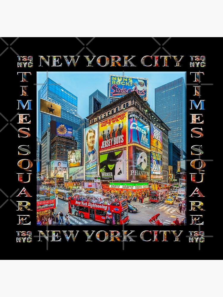 Times Square III Special Finale Edition Titled Poster II (on black) by RayW