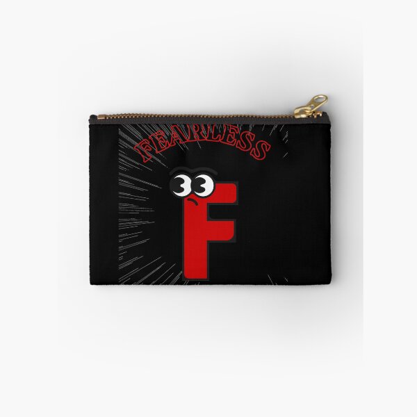 Item preview, Fearless Letter F Initial Alphabet Red Pop Art Comic Slogan designed and sold by stileepensieri.