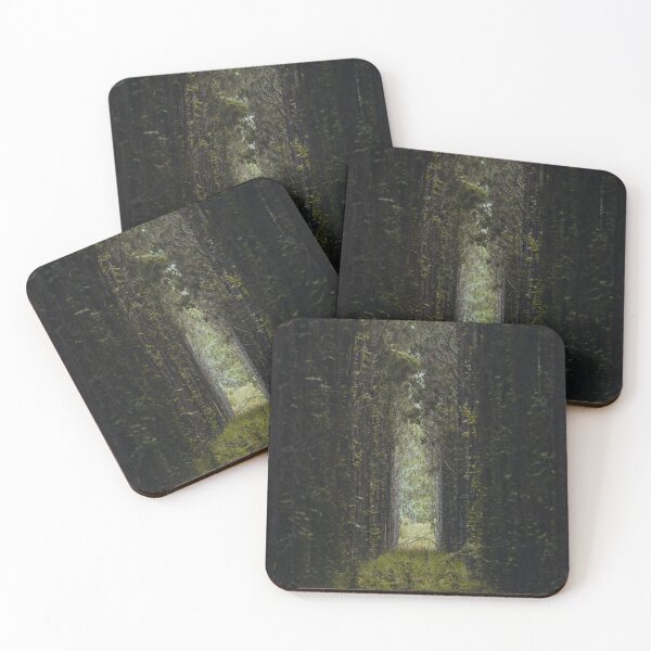 Item preview, Narrow Pathway Through Dense Pine Tree Forest designed and sold by Francisera.