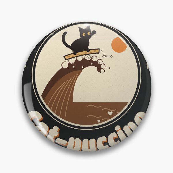 Artikelvorschau, Cat-puccino Espresso Great Wave Surfing Cat Coffee entworfen und verkauft von somebasic.