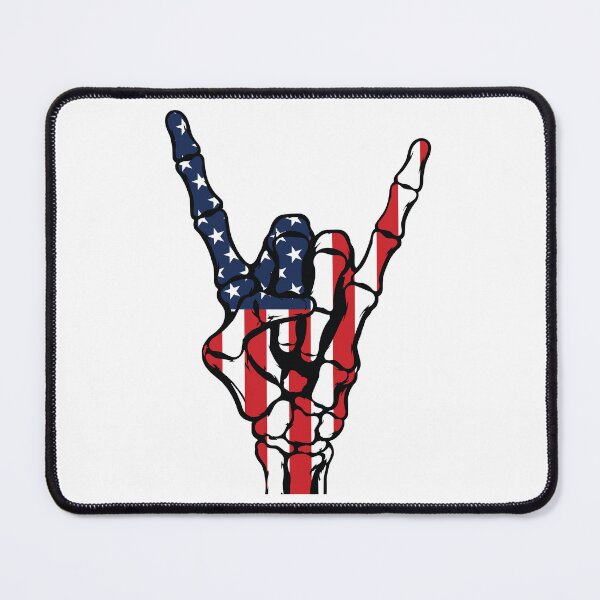 Item preview, American Flag Skeleton Rock Hand - Rock and Roll designed and sold by Marshallamoakohene.