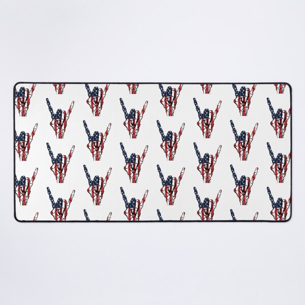 Item preview, American Flag Skeleton Rock Hand - Rock and Roll designed and sold by Marshallamoakohene.