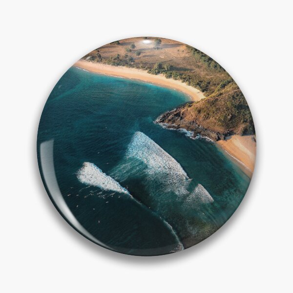 Item preview, Aerial View Of Coastal Bay With Turquoise Water And Sandy Beach designed and sold by Francisera.