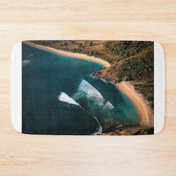 Item preview, Aerial View Of Coastal Bay With Turquoise Water And Sandy Beach designed and sold by Francisera.