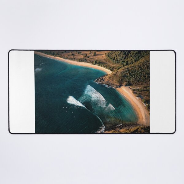 Item preview, Aerial View Of Coastal Bay With Turquoise Water And Sandy Beach designed and sold by Francisera.