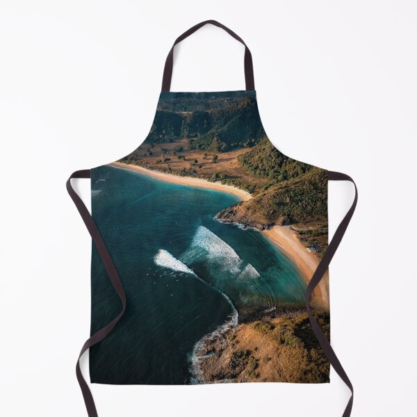 Item preview, Aerial View Of Coastal Bay With Turquoise Water And Sandy Beach designed and sold by Francisera.