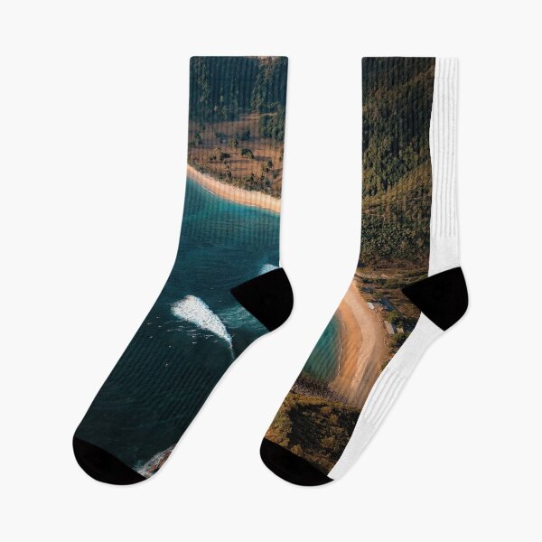 Item preview, Aerial View Of Coastal Bay With Turquoise Water And Sandy Beach designed and sold by Francisera.