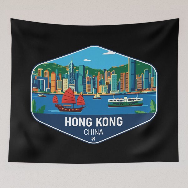 Item preview, Hong Kong China Travel Souvenir designed and sold by RareDeerArt.