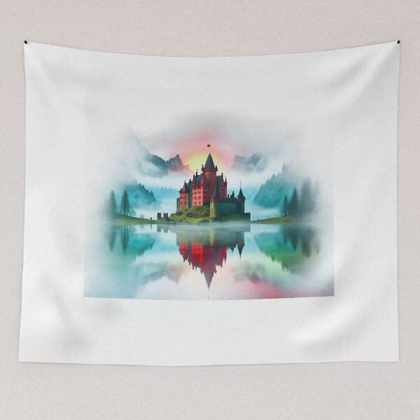 Item preview, Castle on the Lake designed and sold by Pixicato.