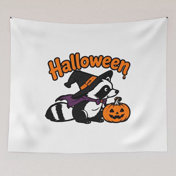 Item preview, Unbothered Raccoon Halloween meme designed and sold by ViolettaGlass.