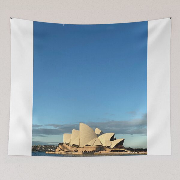 Item preview, Sydney Opera House Under Clear Blue Sky With Moon designed and sold by Francisera.