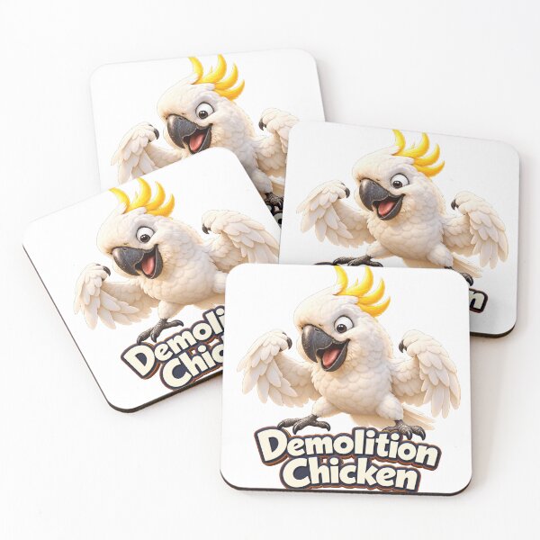 Item preview, Demolition Chicken – Sulphur-crested Cockatoo designed and sold by AussiePixel.