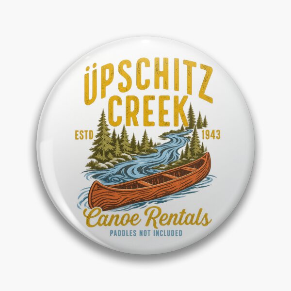 Artikelvorschau, Upschitz Creek Kanuverleih Vintage Outdoor-Bootskunst entworfen und verkauft von EmmaSchaffer1.