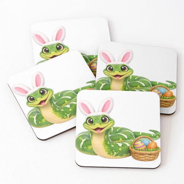 Item preview, Cheerful Emerald Tree Boa Easter designed and sold by Sillytoe.