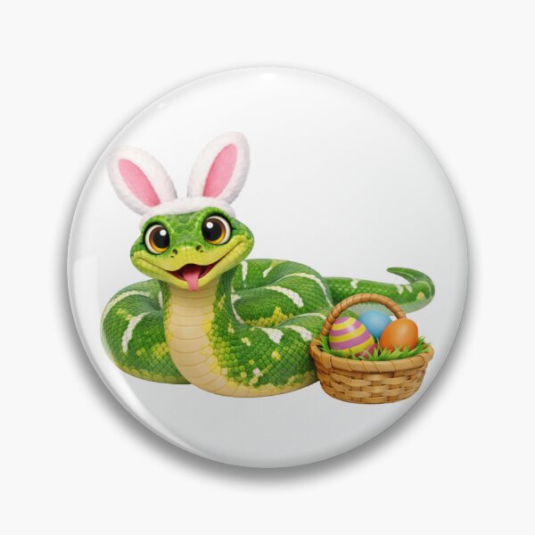 Item preview, Cheerful Emerald Tree Boa Easter designed and sold by Sillytoe.