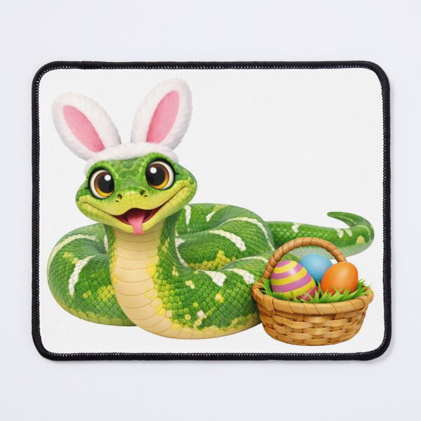 Item preview, Cheerful Emerald Tree Boa Easter designed and sold by Sillytoe.