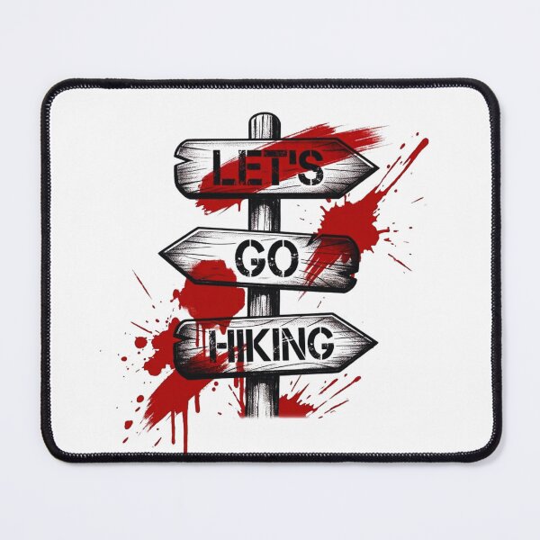 Item preview, Let’s Go Hiking Wooden Sign Adventure Outdoor Graphic designed and sold by GabeMountainArt.