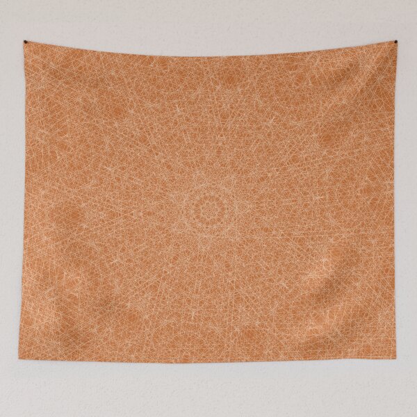 Item preview, Terracotta Woven Mandala Line Texture designed and sold by tryandplay.