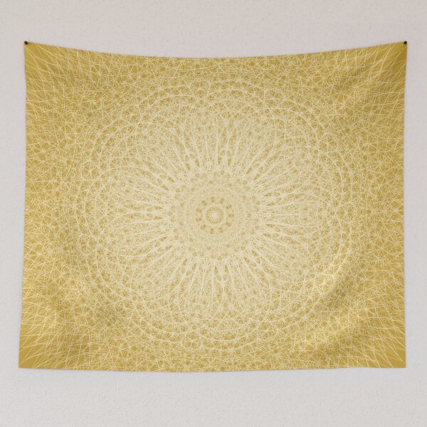 Item preview, Golden Solar Lace Mandala designed and sold by tryandplay.