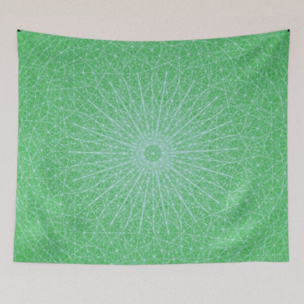 Item preview, Mint Green Radiant Mandala Burst designed and sold by tryandplay.