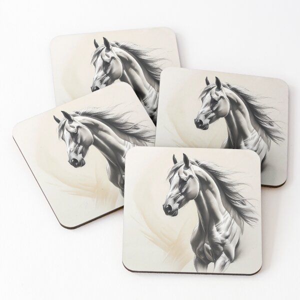 Item preview, Majestic Horse with Flowing Mane - Dynamic Equine Art designed and sold by Marip1974.