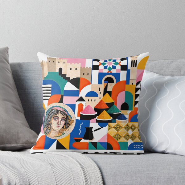 Item preview, Colorful illustrated travel poster featuring Gaziantep landmarks designed and sold by ckybe.