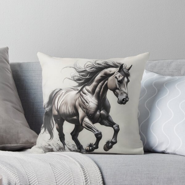 Item preview, Galloping Horse in Motion - Dynamic Equine Sketch Art designed and sold by Marip1974.