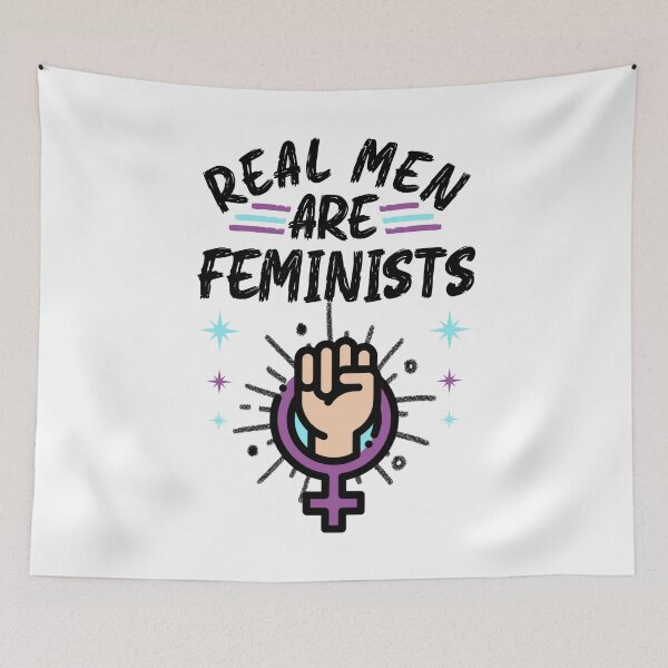 Item preview, Real Men Are Feminists – Male Ally Feminist Equality  designed and sold by SidTastic .