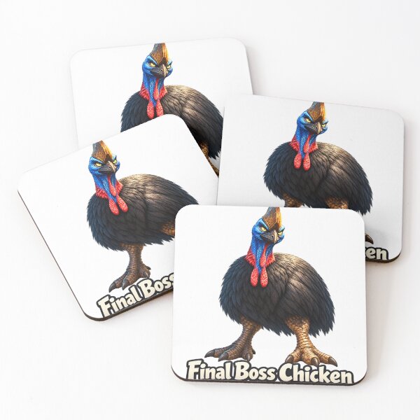 Artikelvorschau, Final Boss Chicken – Südlicher Kasuar entworfen und verkauft von AussiePixel.
