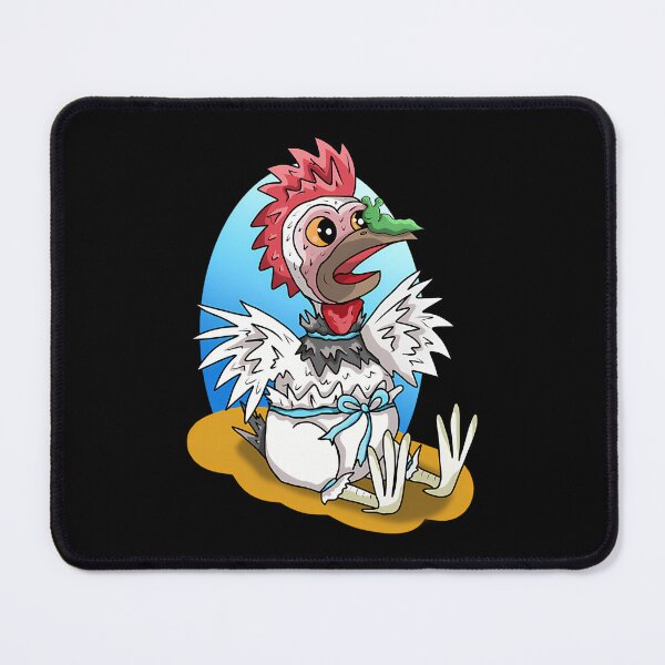 Item preview, Hen Sitting in Eggshell with Green Slug on Beak designed and sold by ChantalBrian.
