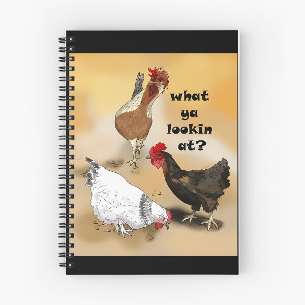 Item preview, Three Farmyard Hens with What Ya Lookin designed and sold by ChantalBrian.