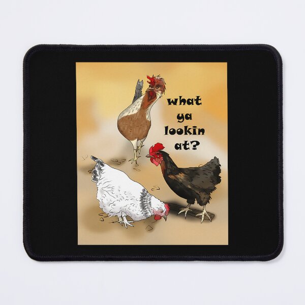 Item preview, Three Farmyard Hens with What Ya Lookin designed and sold by ChantalBrian.
