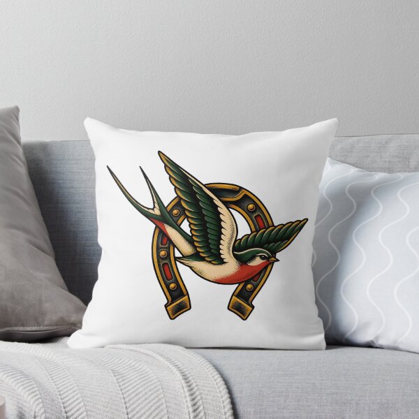 Item preview, Swallow and Horseshoe Tattoo – Wrong Way Home designed and sold by Tattee.