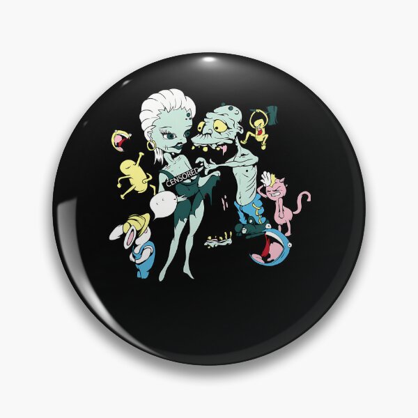 Item preview, Female Character with Censored Sign Beside Blue Male Creature designed and sold by ChantalBrian.