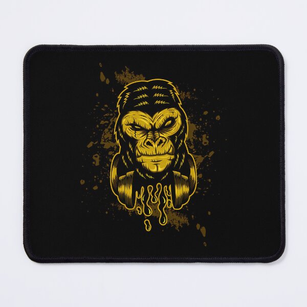 Item preview, Golden Gorilla Head with Dripping Paint Details designed and sold by ChantalBrian.