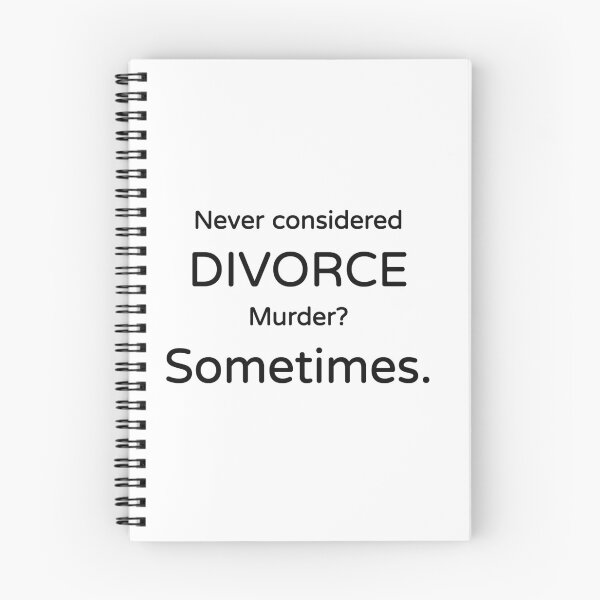 Item preview, Never Considered Divorce Murder Sometimes Funny Husband Wife T-Shirt designed and sold by low battery meme design.