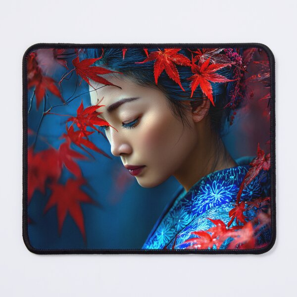 Item preview, Serene Beauty Amidst Vibrant Autumn Leaves designed and sold by Artessie.