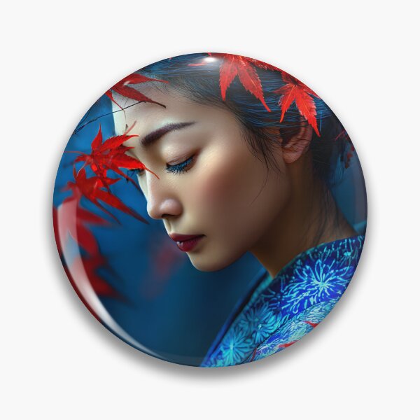Item preview, Serene Beauty Amidst Vibrant Autumn Leaves designed and sold by Artessie.