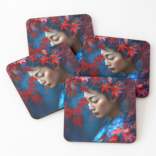 Item preview, Serene Beauty Amidst Vibrant Autumn Leaves designed and sold by Artessie.