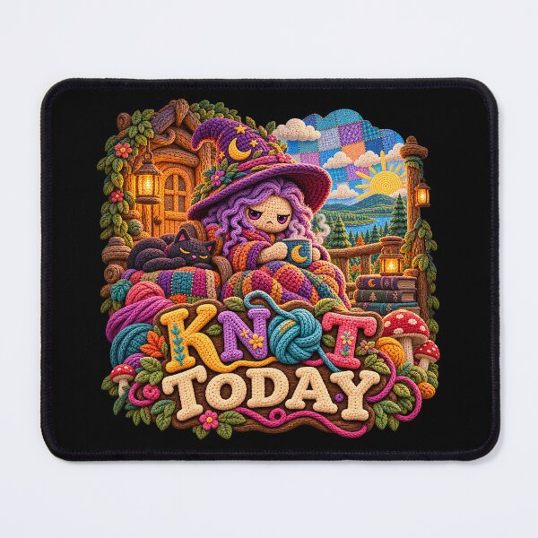 Item preview, Knot Today – Grumpy Crochet Witch Yarn Humor designed and sold by gorff.