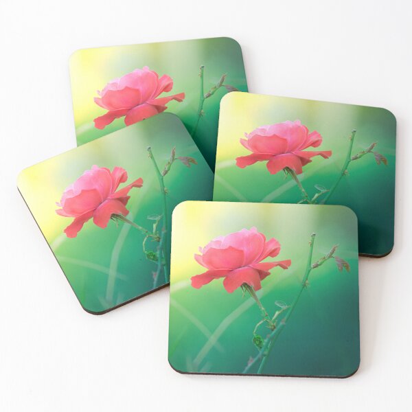 Item preview, Dreamy Pink Rose in Golden Light Botanical Photography designed and sold by Dzulo.