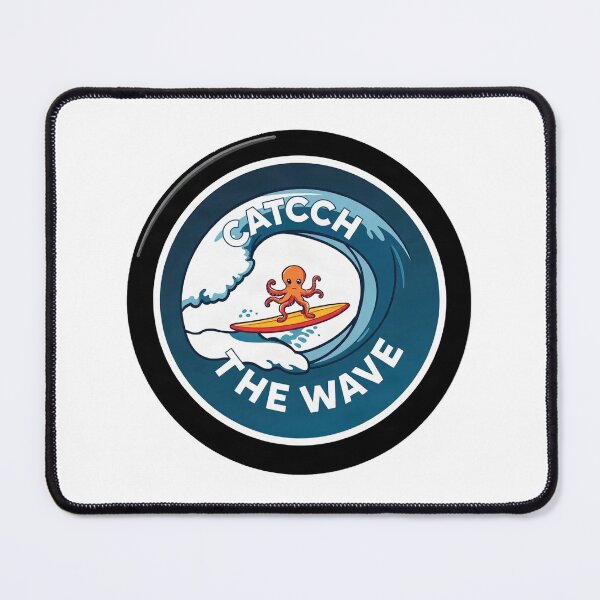 Item preview, Surfer Octopus Riding Big Wave designed and sold by Arc2020.